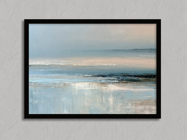 Pale Tides shown in a black frame without a border or mount.