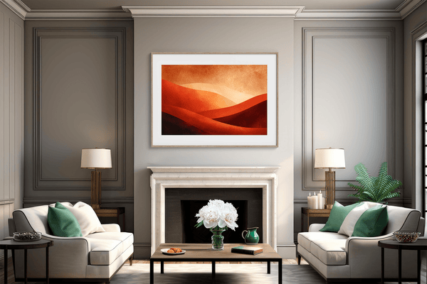 atelier-lumin-desert-warmth-framed-fine-art-print-minimalist-sunset-watercolour