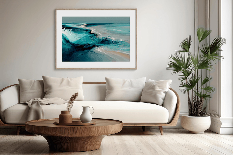Ebb & Flow – Abstract Ocean Wall Art Print