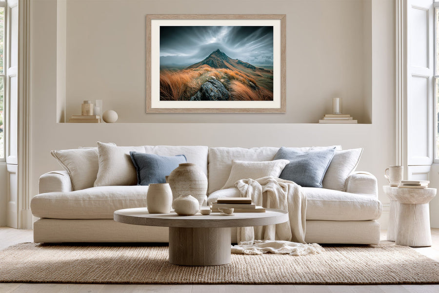 Highland Storm – Stampa artistica da parete con montagne
