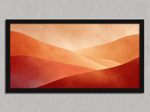 Ember Dunes shown in a black frame without a border or mount.