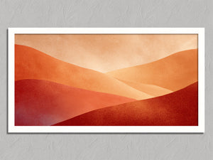 Ember Dunes shown in a white frame without a border or mount.