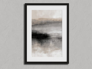 Still Horizon shown in a black frame with a white border or mount.