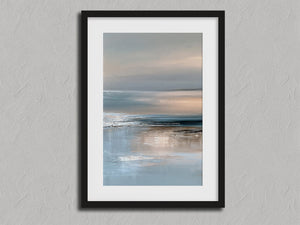 Shoreline Light shown in a black frame with a white border or mount.