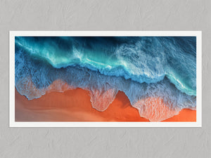 Ember Shore shown in a white frame without a border or mount.