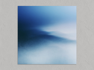 Blue Meridian – Blue Abstract Wall Art Print, unframed print with no border