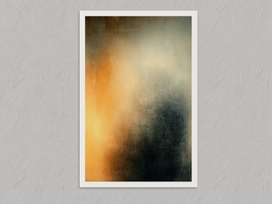 Copper Veil – Textured Abstract Wall Art Print, unframed print with a white border