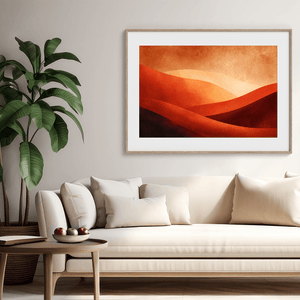 atelier-lumin-desert-warmth-framed-fine-art-print-minimalist-sunset-watercolour