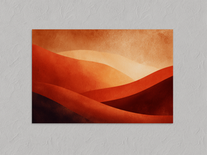 Desert Warmth – Minimalist Desert Wall Art Print, unframed print with no border