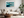 Abstract ocean wave wall art styled in a calm neutral interior