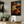 Framed wall art of crimson, amber, and sienna maple leaves with glistening droplets. A radiant autumn foliage print. Ready to hang.