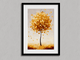 Image for Golden Canopy – minimalistisches Herbstbaum-Wandbild