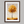 Framed wall art of a golden autumn tree in a minimalist cubist style. Soft, serene, and ready to hang.
