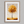 Framed wall art of a golden autumn tree in a minimalist cubist style. Soft, serene, and ready to hang.