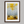 Framed wall art of golden aspen trees in a soft autumn forest. Minimalist and calming. Ready to hang.