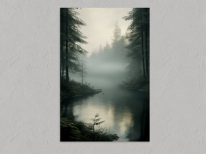 Nature’s Whisper – Watercolour Woodland Wall Art, unframed print with no border