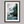 Framed wall art of a misty Pacific coast in soft greys and blues. A tranquil abstract seascape print. Ready to hang.