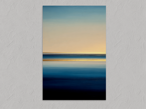 Still Waters – Abstract Coastal Wall Art, unframed print with no border