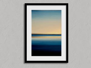 Framed minimalist coastal wall art print by Atelier Lumin