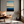 Framed wall art of a minimalist ocean horizon in pale blues and pastels. A serene abstract seascape print. Ready to hang.