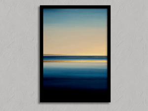 Framed minimalist coastal wall art print by Atelier Lumin