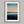 Framed wall art of a minimalist ocean horizon in pale blues and pastels. A serene abstract seascape print. Ready to hang.
