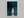 Threshold – Blue Abstract Doorway Wall Art Print in a white frame, no mount
