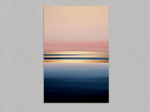 Tranquil Horizon – Ocean Sunrise Wall Art Print, unframed print with no border