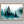 Framed wall art of pines in soft morning mist. A serene abstract forest print in muted blue-green tones. Ready to hang.