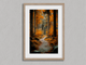 Image for Whispering Pines – Cuadro de bosque otoñal