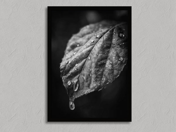 After Rain shown in a black frame without a border or mount.
