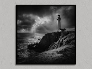 Storm Signal shown in a black frame without a border or mount.