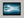 Blue Mirror shown in a black frame without a border or mount.