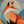 Stylised orange fox in profile with geometric teal hills and a pale moon
