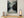 Misty mountain lake canvas wall art styled in a calm neutral interior