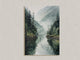 Image for Mountain Retreat – Cuadro en lienzo de lago de montaña