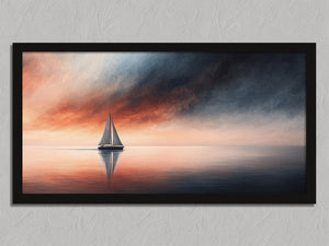 Ember Serenity shown in a black frame without a border or mount.