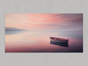 Mooring at Dusk shown as an unframed print without a border.