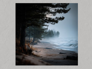 Pine Shore Mist shown as an unframed print without a border.
