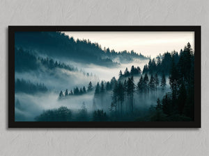 Valley Drift shown in a black frame without a border or mount.