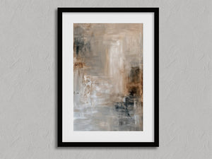 Quiet Layers II shown in a black frame with a white border or mount.