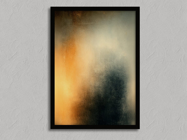 Copper Veil shown in a black frame without a border or mount.