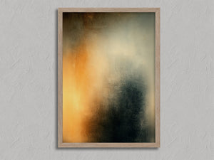 Copper Veil shown in an oak frame without a border or mount.