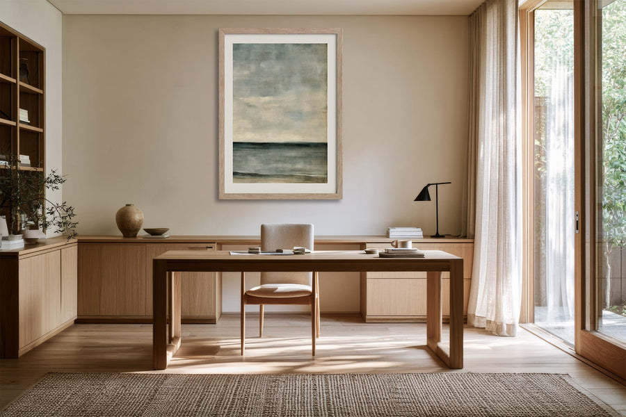 Distant Calm – Tirage d’art abstrait texturé