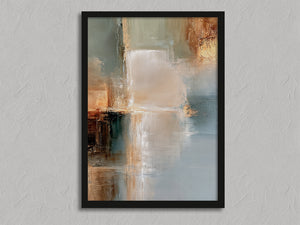 Copper Shore shown in a black frame without a border or mount.