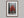 Scarlet Stillness shown in a walnut frame with a white border or mount.
