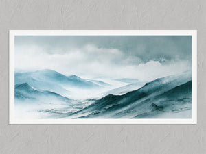 Blue Ridge Vale shown as an unframed print with a white border.
