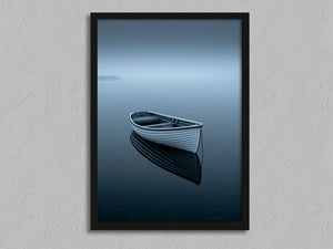 Drift Afloat shown in a black frame without a border or mount.