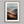 Winding Light - Desert Mountain Valley shown in an oak frame with a white border or mount.
